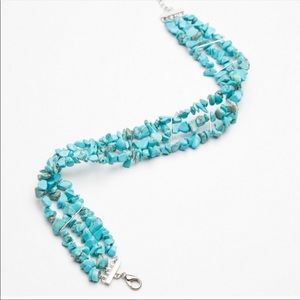 Free People Blue Stone Necklace / Choker